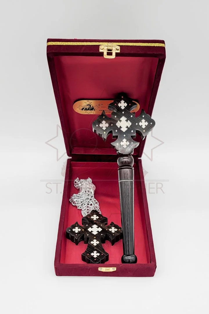 Ebony Wood Cross Sets — Shop — St. Christopher Orthodox Store
